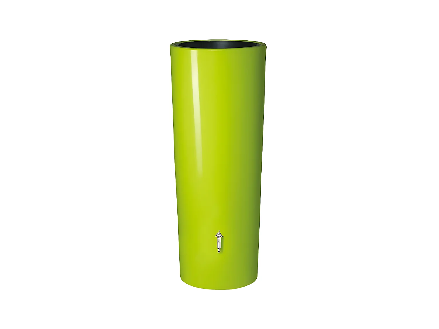 Récupérateur d'eau de pluie 2 en 1 Color 350L avec bac à fleur - Vert - Garantia