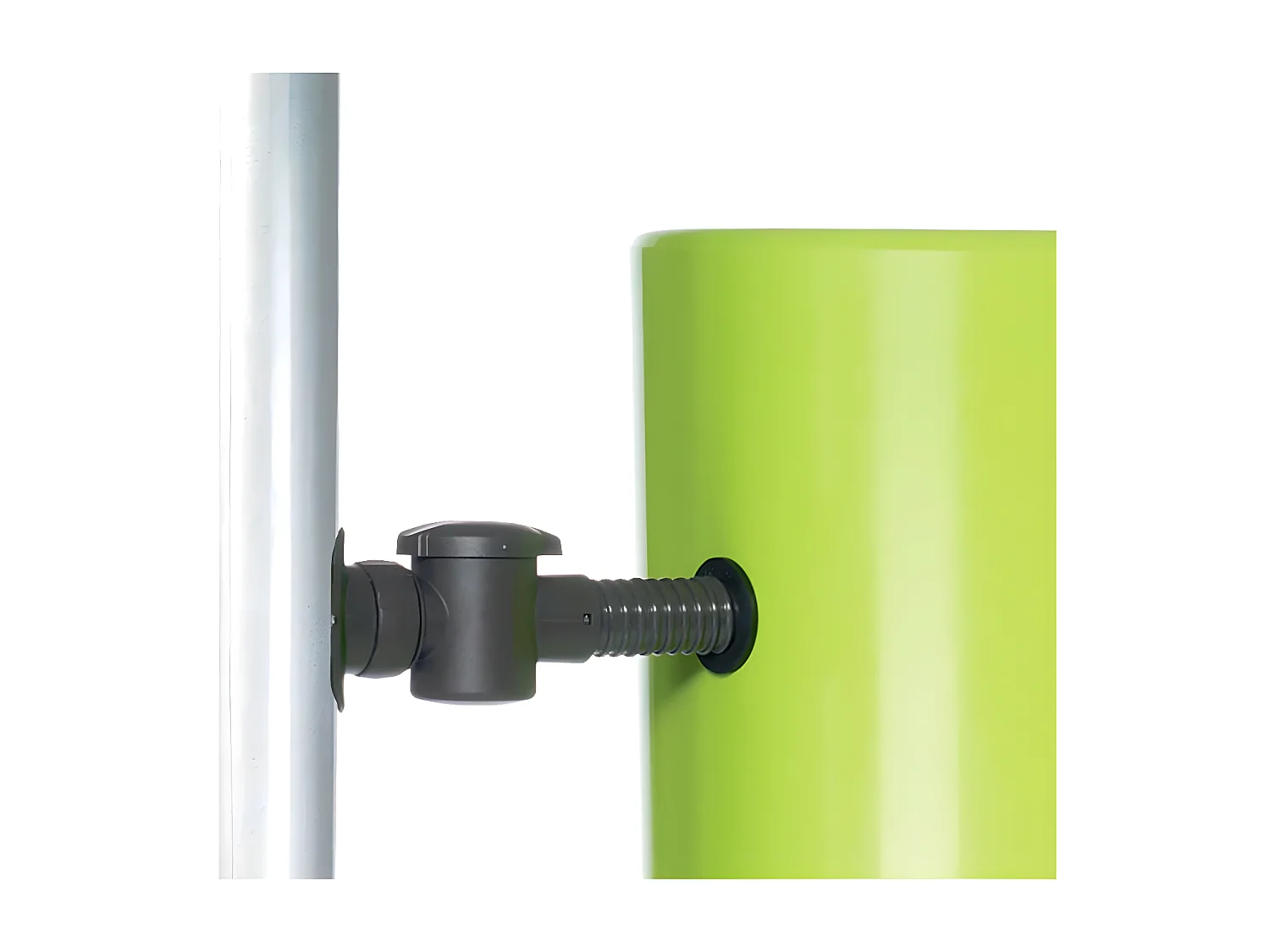 Récupérateur d'eau de pluie 2 en 1 Color 350L avec bac à fleur - Vert - Garantia