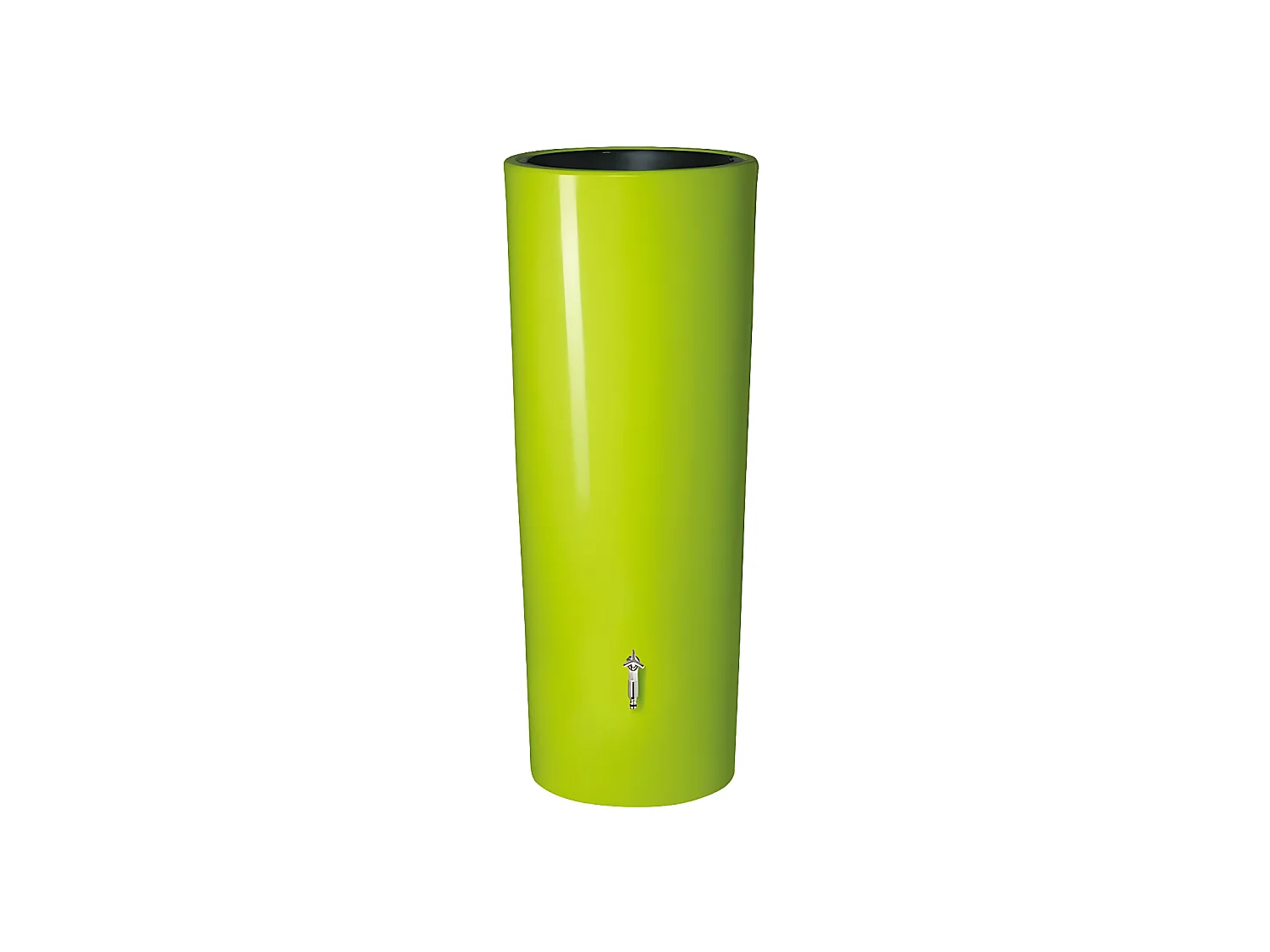 Récupérateur d'eau de pluie 2 en 1 Color 350L avec bac à fleur - Vert - Garantia