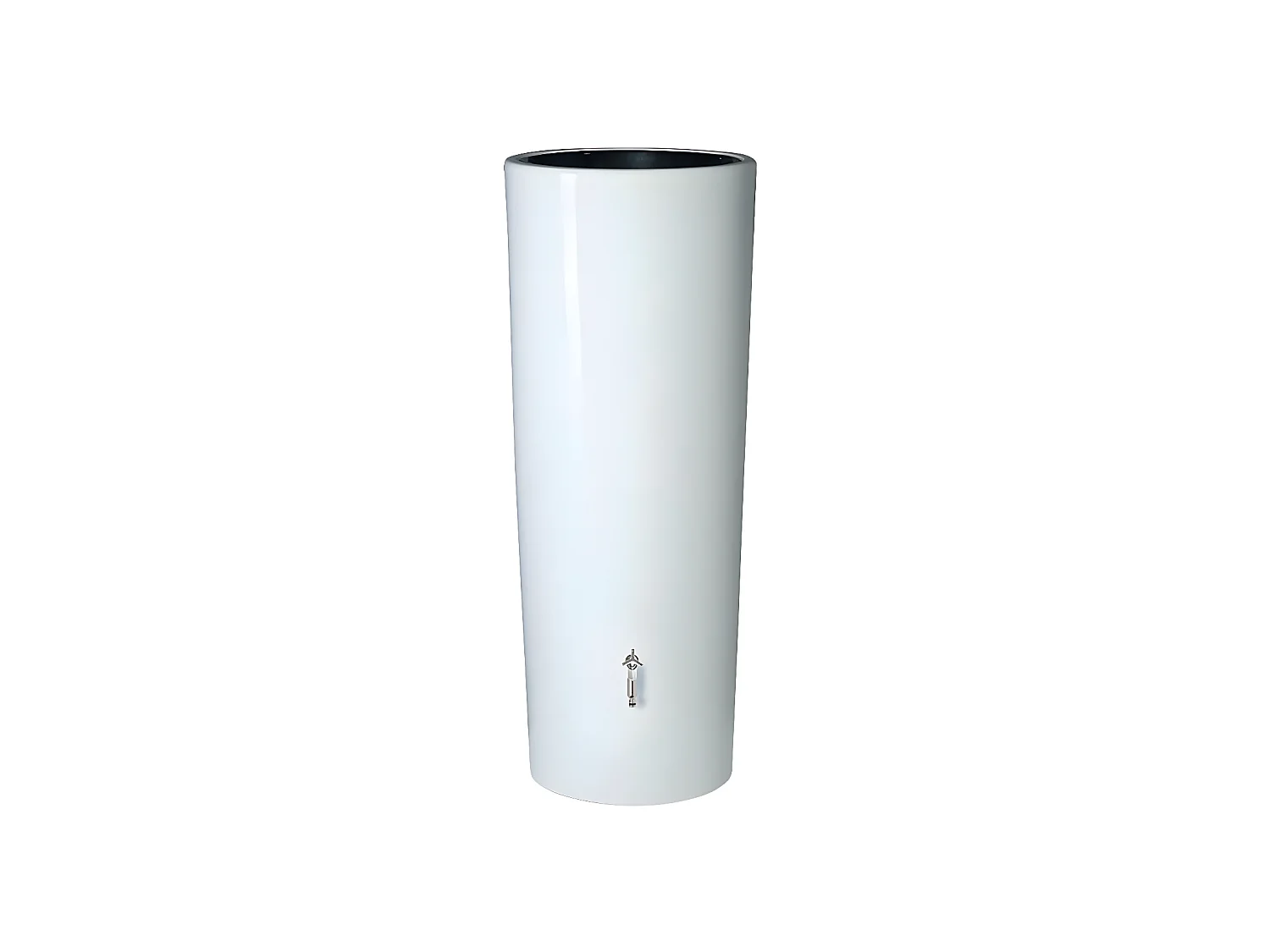 Récupérateur d'eau de pluie 2 en 1 Color 350L avec bac à fleur - Blanc - Garantia