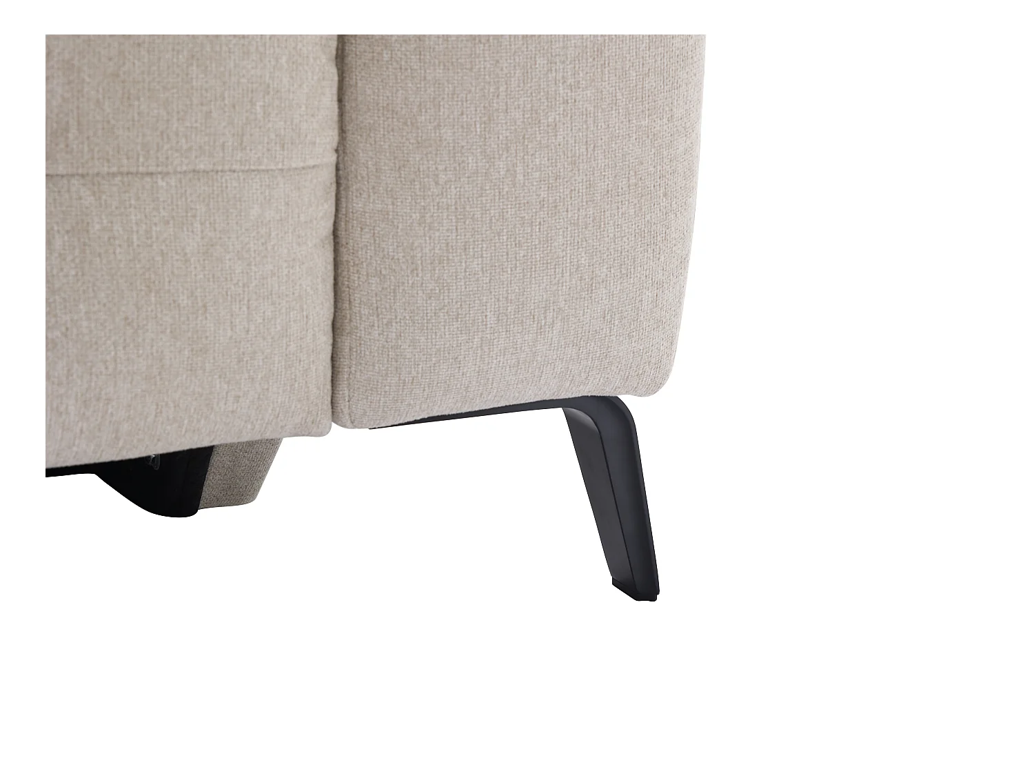 Fauteuil relax électrique en tissu beige CLODI