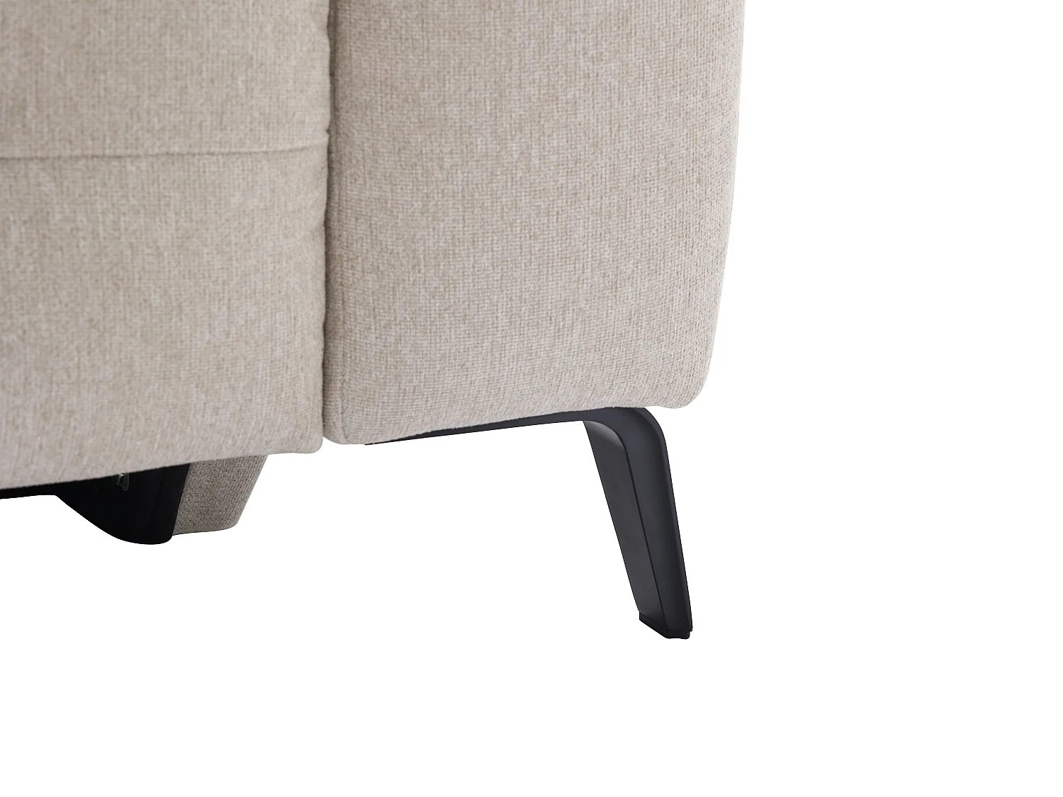 Fauteuil relax électrique en tissu beige CLODI