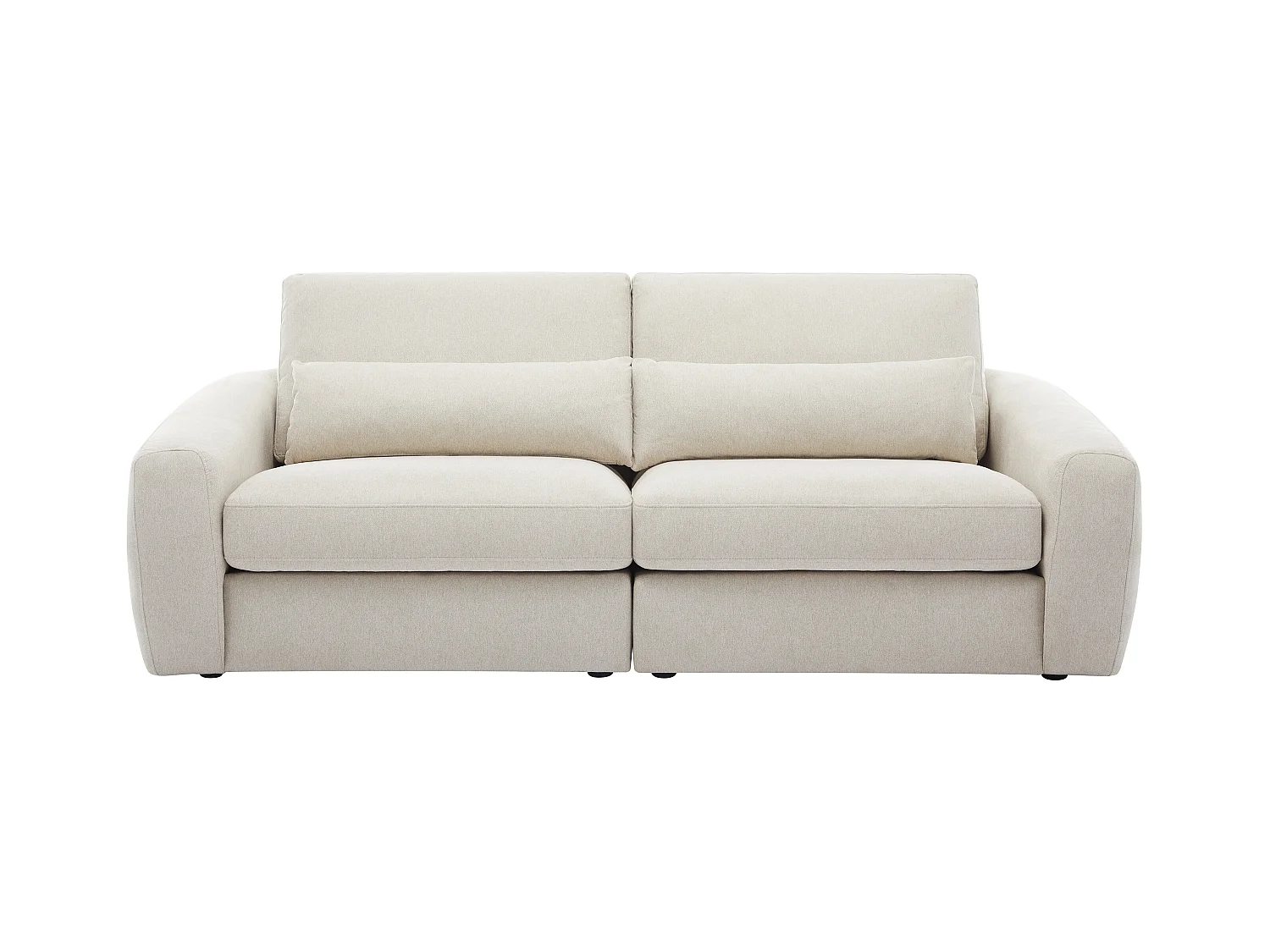 Kanapa 3-osobowa z beżową tapicerką - GUSANA