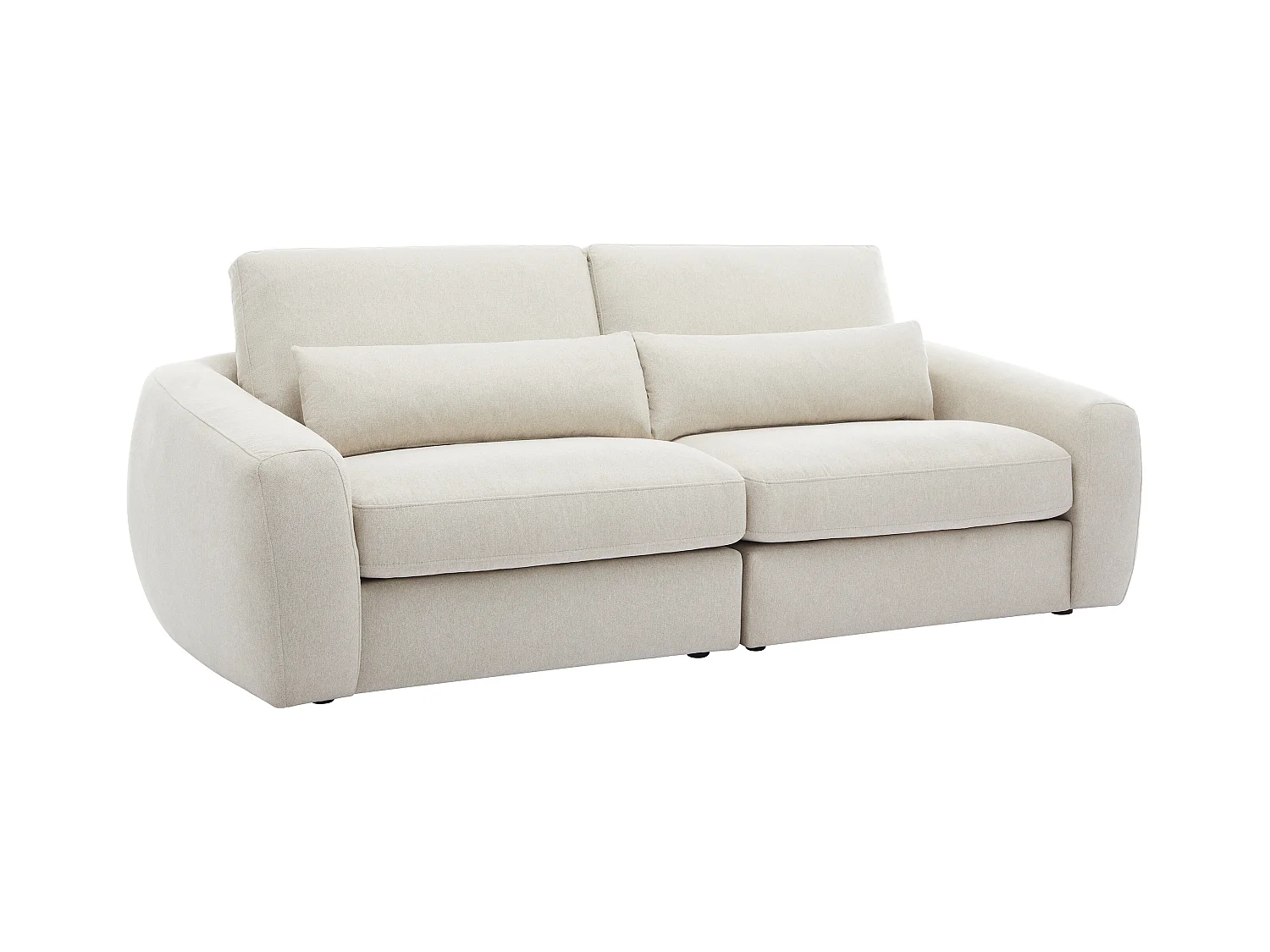 Divano 3 posti in Tessuto Beige - GUSANA