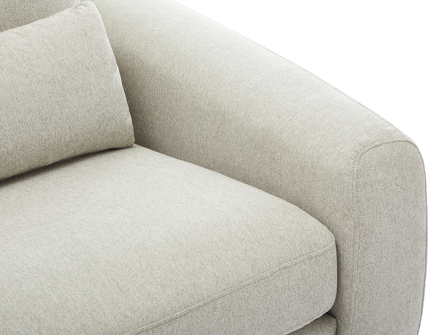 Sofa 3-Sitzer - Stoff - Hellgrau - GUSANA