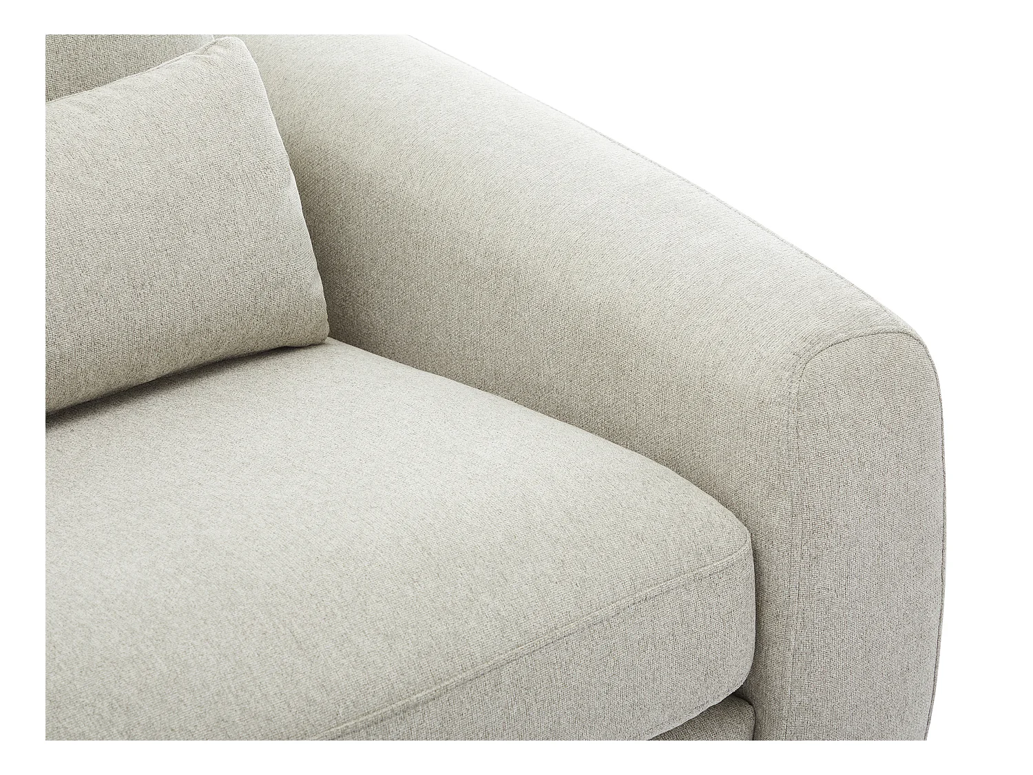 Kanapa 3-osobowa z jasnoszarą tapicerką - GUSANA