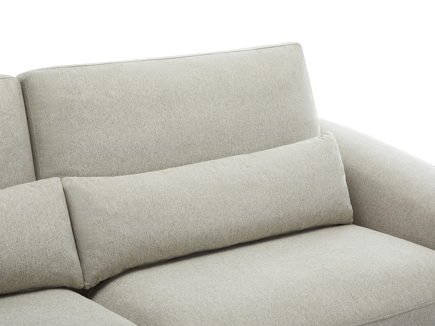 Kanapa 3-osobowa z jasnoszarą tapicerką - GUSANA