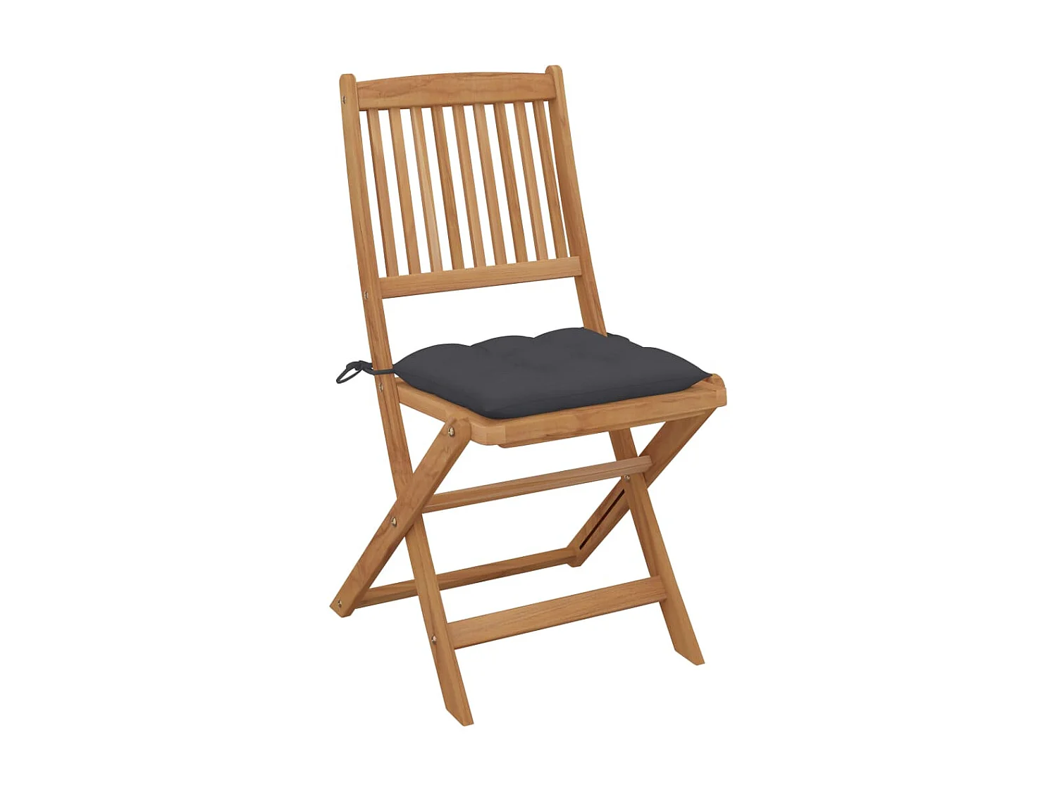 Klappbare Gartenstühle 4 Stk.| Outdoor-Stuhl mit Kissen Massivholz Akazie -gkd503335