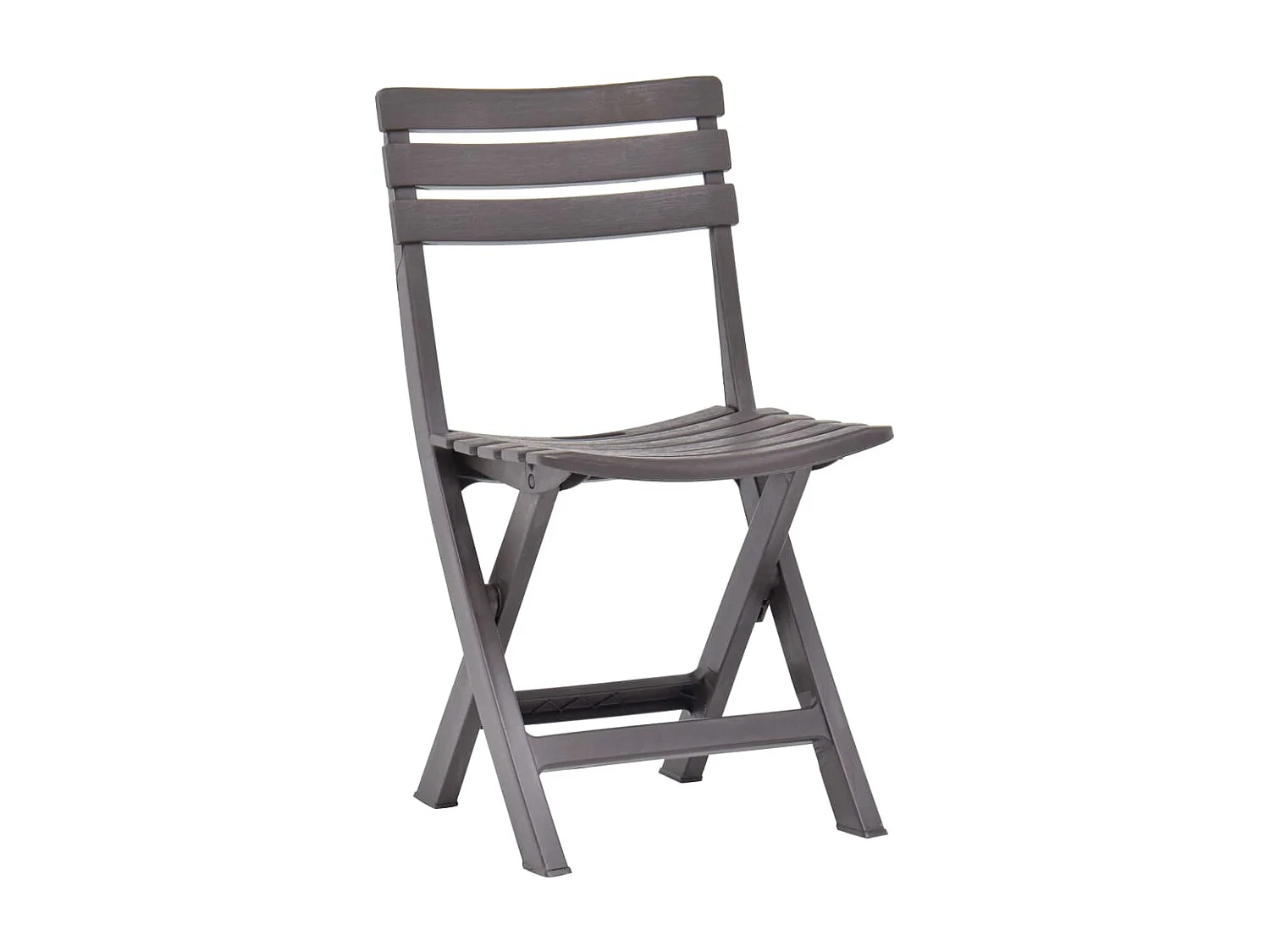 Chaises de jardin pliables 2 pcs Plastique Mocha SEF74433