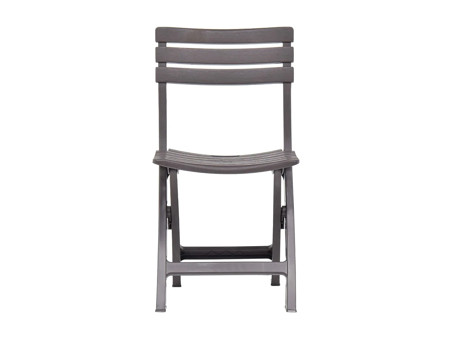 Chaises de jardin pliables 2 pcs Plastique Mocha SEF74433