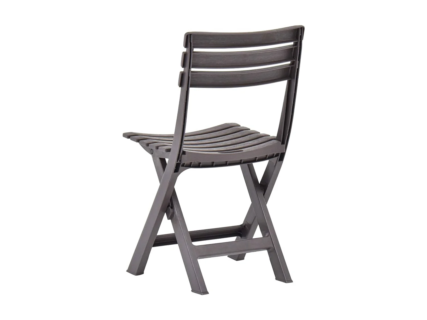Chaises de jardin pliables 2 pcs Plastique Mocha SEF74433