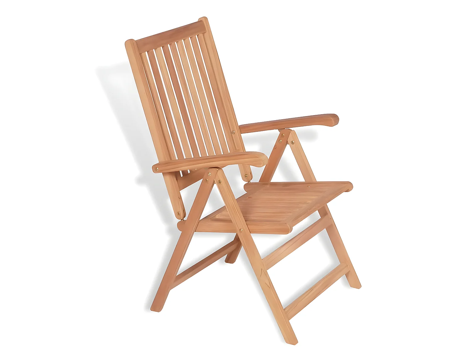 Chaises inclinables de jardin 2 pcs Bois de teck solide SEF51719