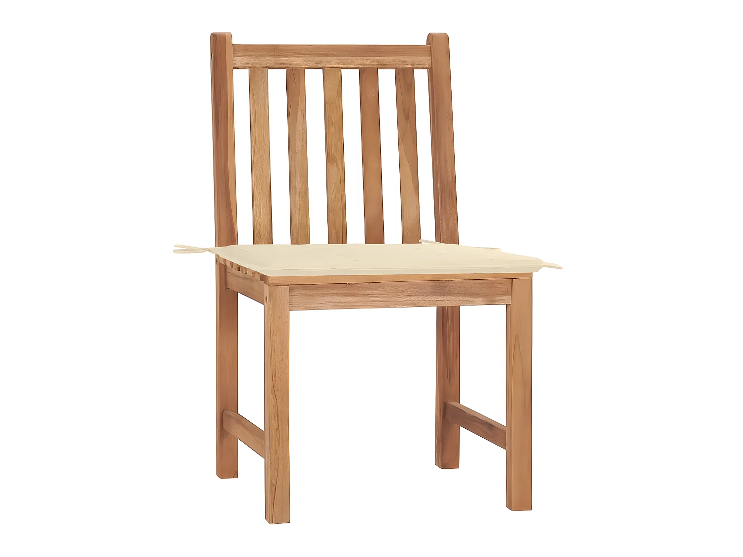 Chaises de jardin 2 pcs avec coussins Bois de teck massif SEF30159