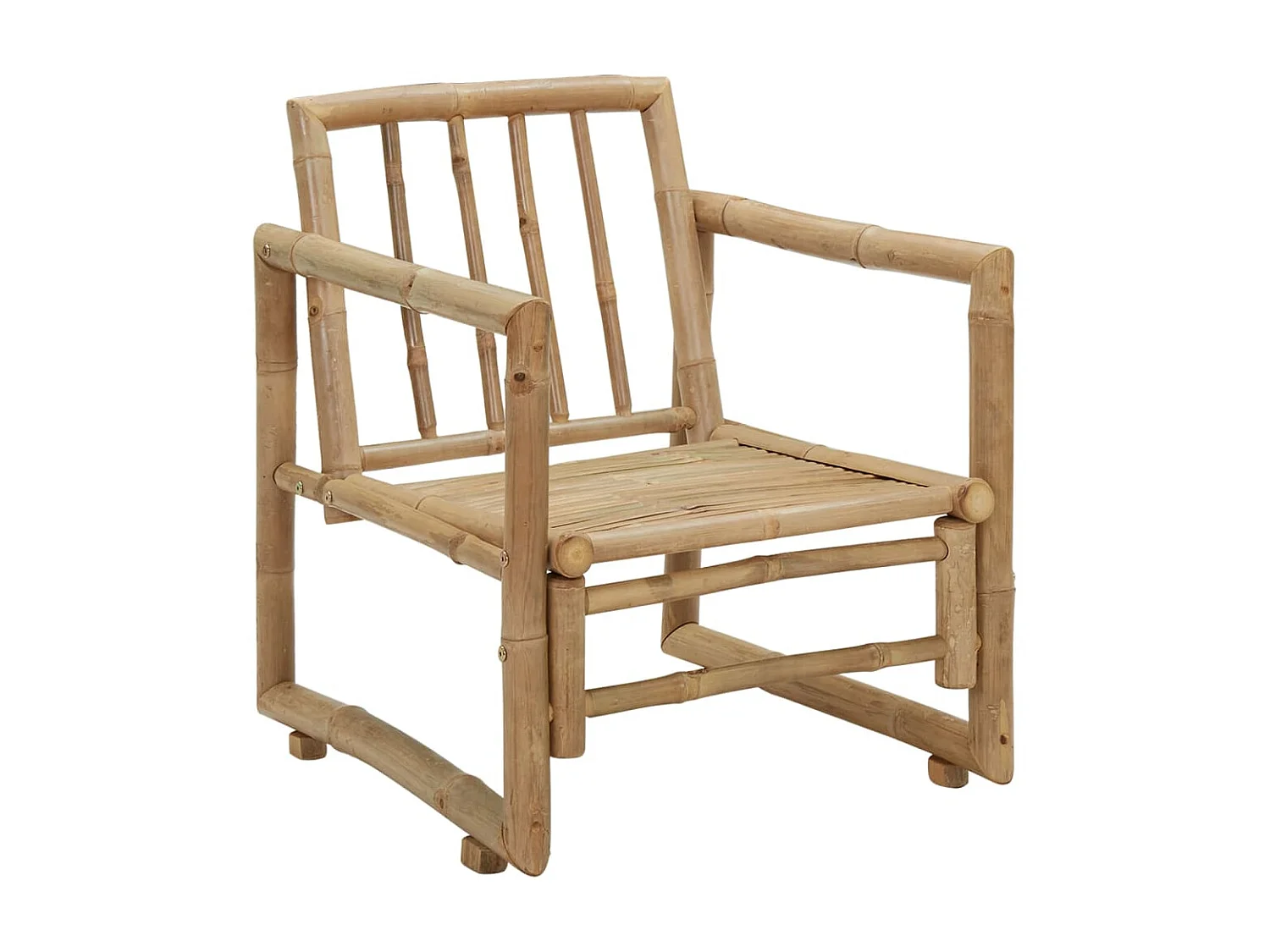 Chaises de jardin avec coussins 2 pcs Bambou SEF21341