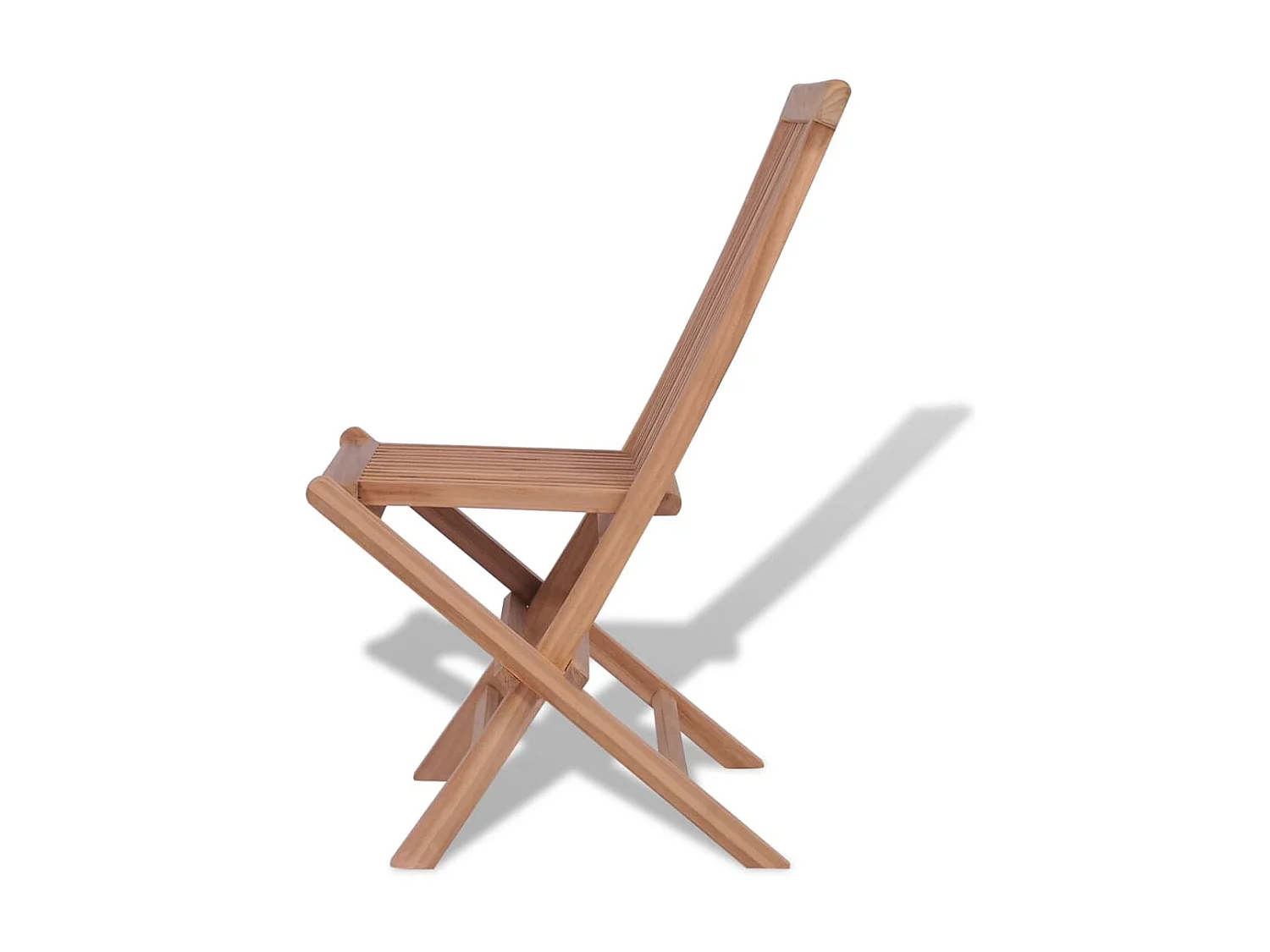 Klappbare Gartenstühle 4 Stk.| Outdoor-Stuhl Massivholz Teak -gkd265023