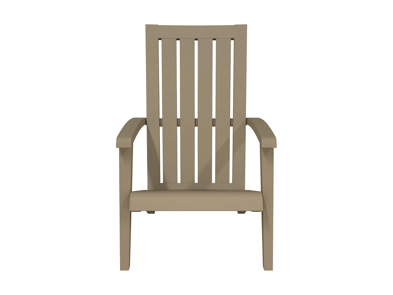 Chaise de jardin Adirondack marron clair polypropylène SEF10916