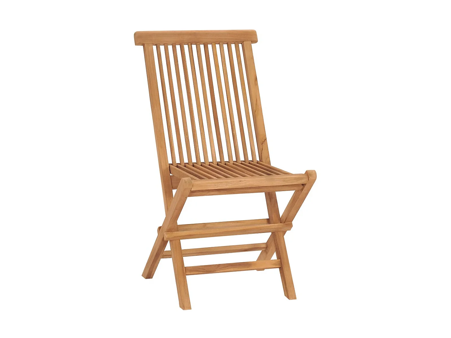 Klappbare Gartenstühle 2 Stk.| Outdoor-Stuhl Massivholz Teak -gkd810371