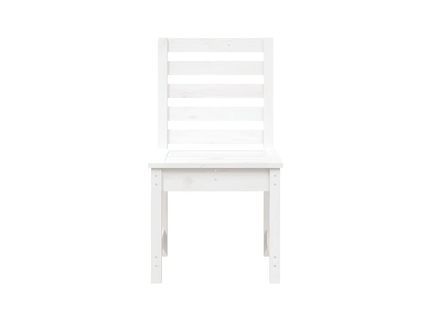 Chaises de jardin 2 pcs blanc 40,5x48x91,5cm bois massif de pin SEF54713