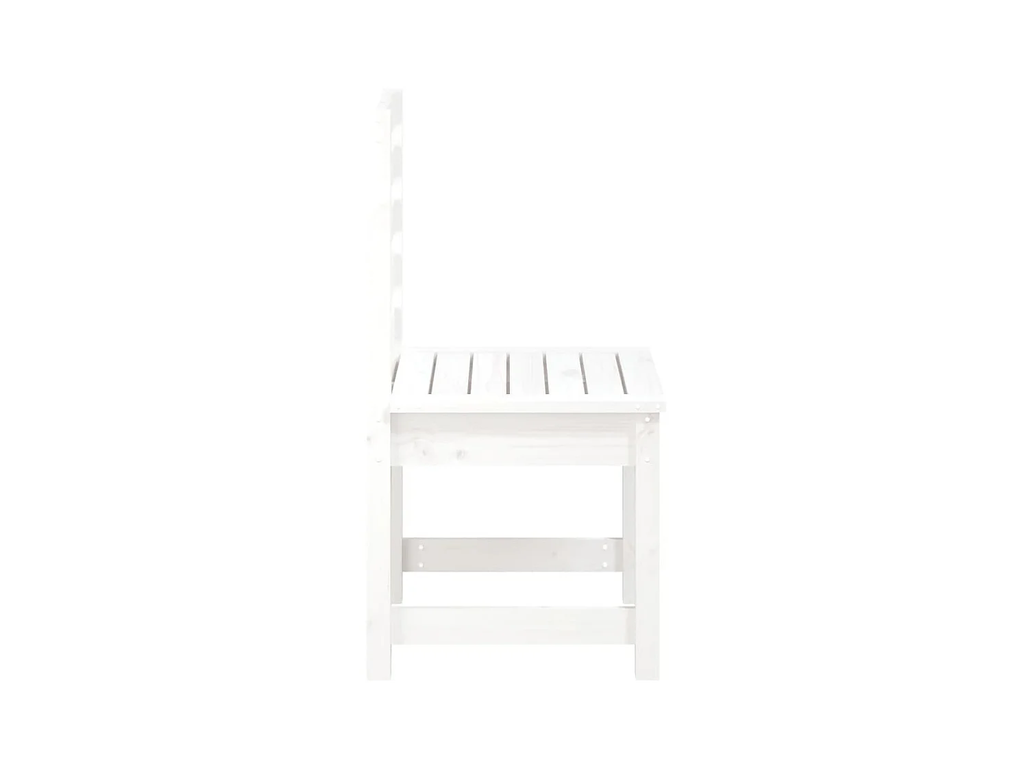 Chaises de jardin 2 pcs blanc 40,5x48x91,5cm bois massif de pin SEF54713