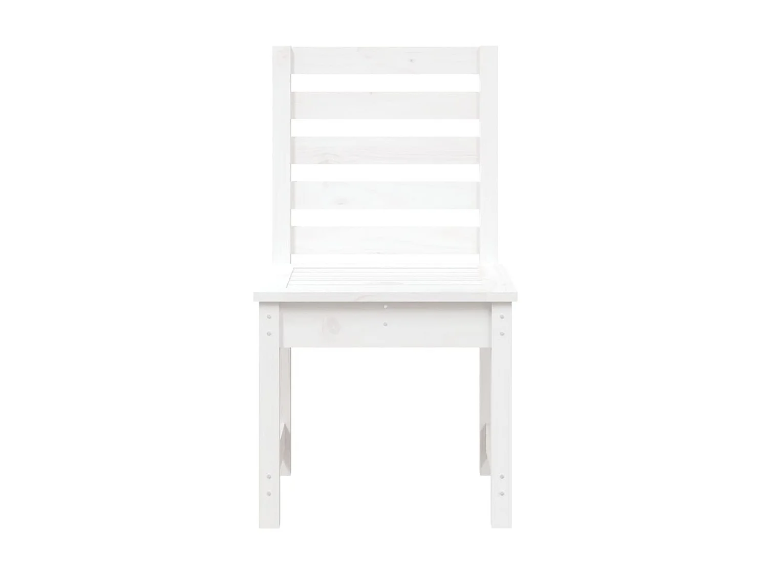 Sillas jardín 2 uds madera maciza pino blanco 40,5x48x91,5 cm ES15730