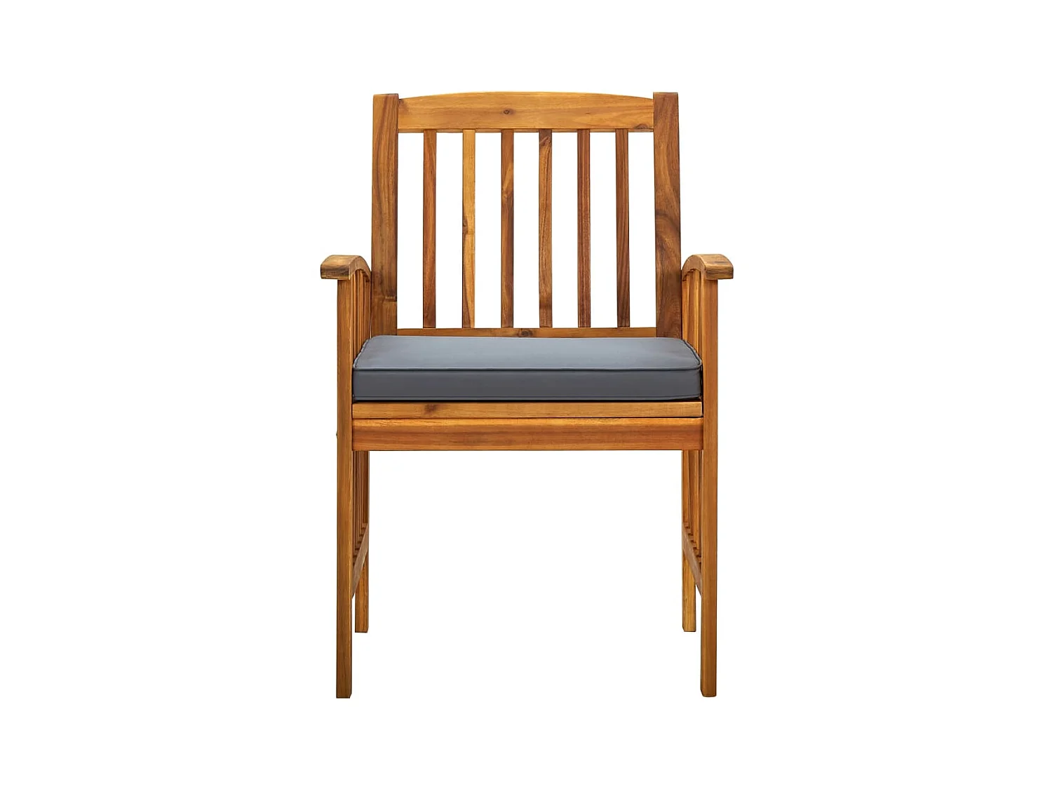 Chaises à dîner de jardin 2pcs et coussins Bois d'acacia massif SEF55944