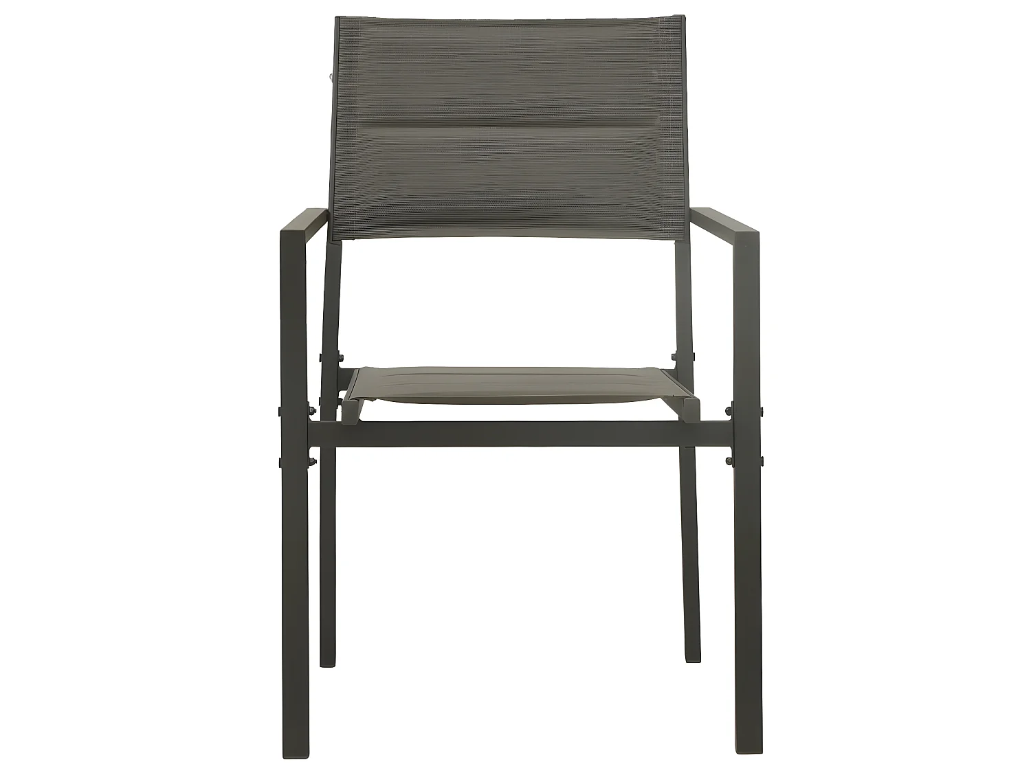 Chaises de jardin 2 pcs Textilène et acier Gris et anthracite SEF25949