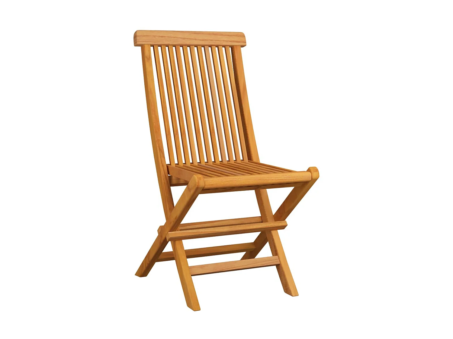 Tuinstoelen 4 st met crèmewitte kussens massief teakhout NL27159