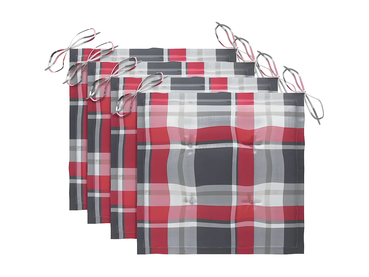 Sillas de comedor jardín con cojines 3 uds madera maciza acacia ES86370