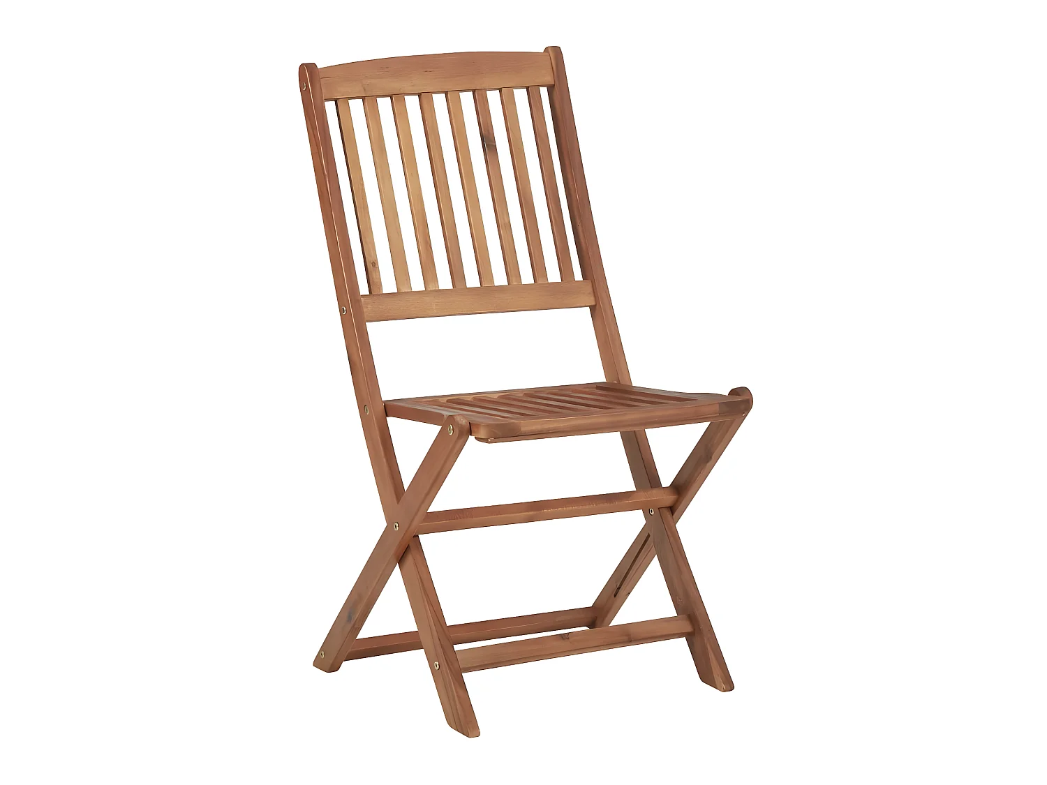 Chaises pliables de jardin 2 pcs avec coussins Bois d'acacia SEF28390