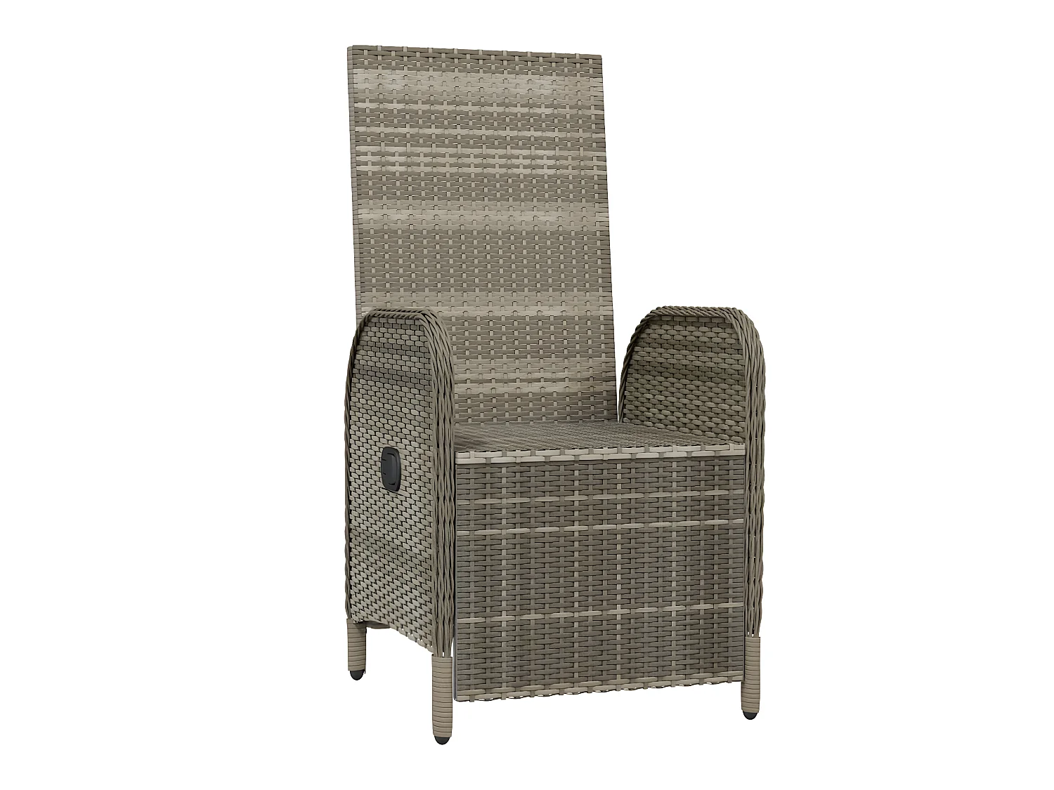 2 Stk.Garten-Relaxsessel | Fernsehsessel mit Kissen Poly Rattan Grau -gkd329991