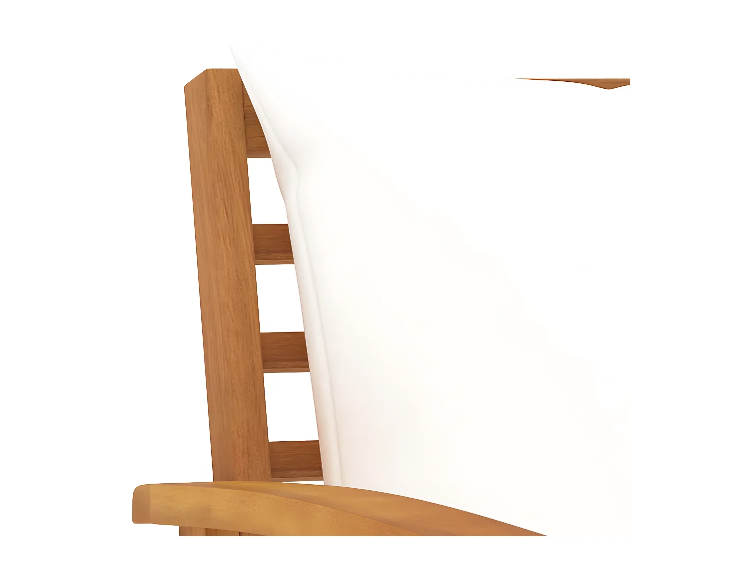Chaises de jardin 2 pcs avec coussin crème Bois d'acacia massif SEF65398