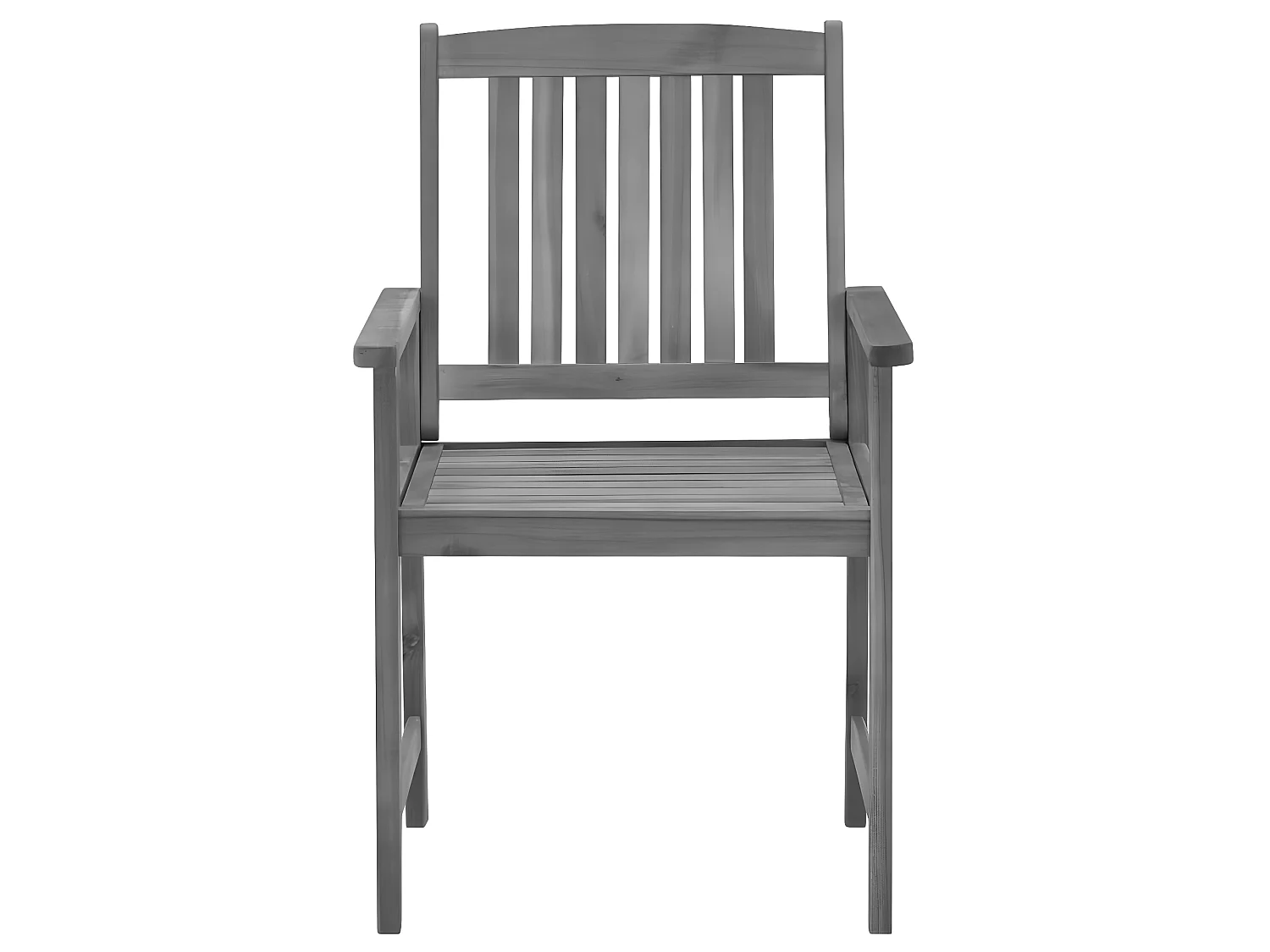 Chaises de jardin avec coussins 4 pcs Gris Bois d'acacia massif SEF97137