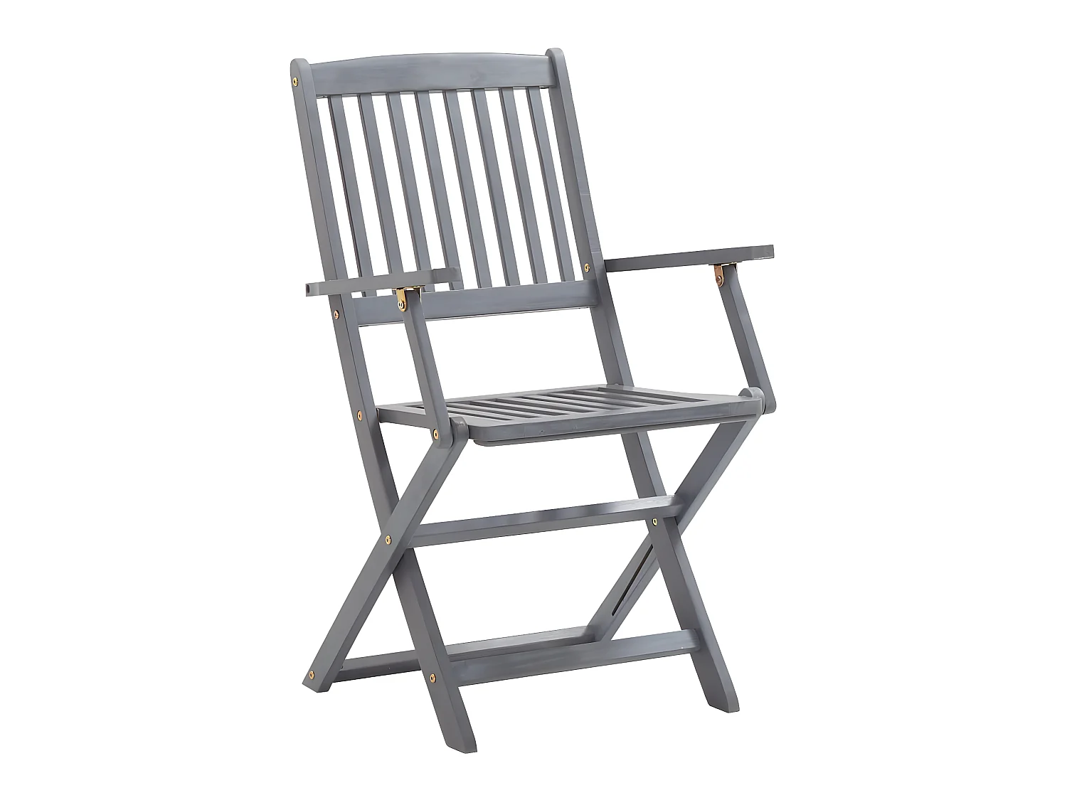 Chaises pliables d'extérieur 4 pcs avec coussins Bois d'acacia SEF56321