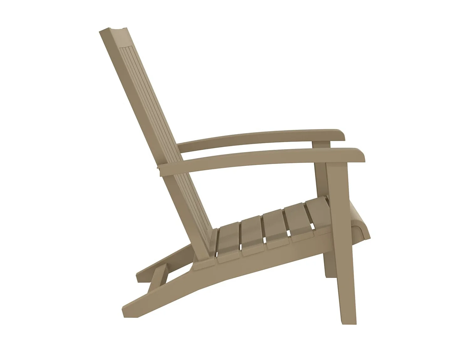Chaises de jardin Adirondack lot de 2 marron clair PP SEF84143