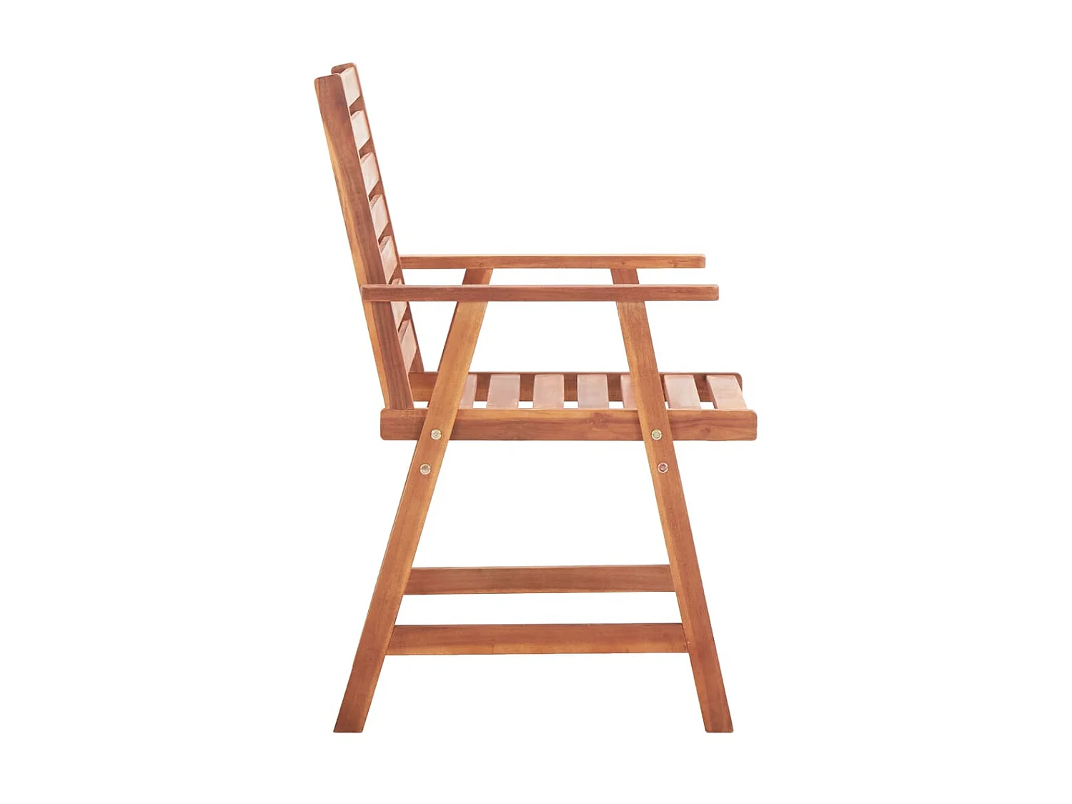 Chaises à dîner d'extérieur 2 pcs avec coussins Acacia massif SEF72496