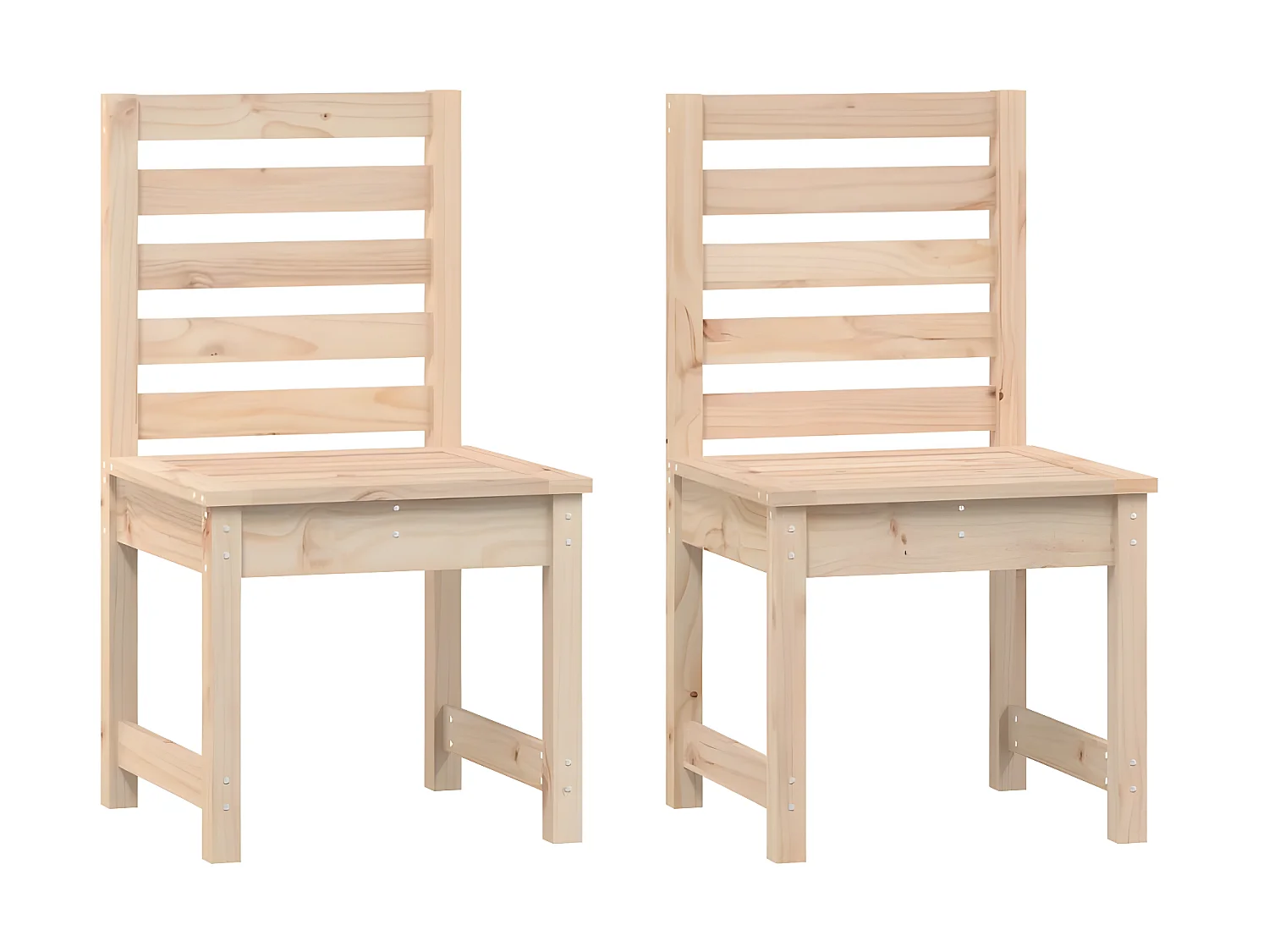 Cadeiras de jardim 2 pcs 50x48x91,5 cm pinho maciço PT664747