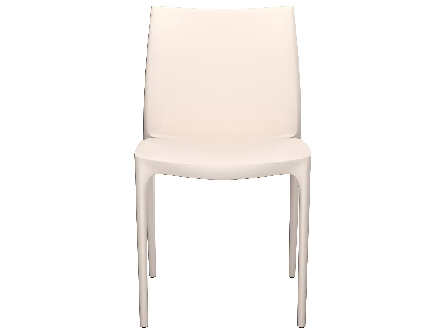 Cadeiras de jardim 2 pcs polipropileno 50x46x80 cm cor creme PT170643