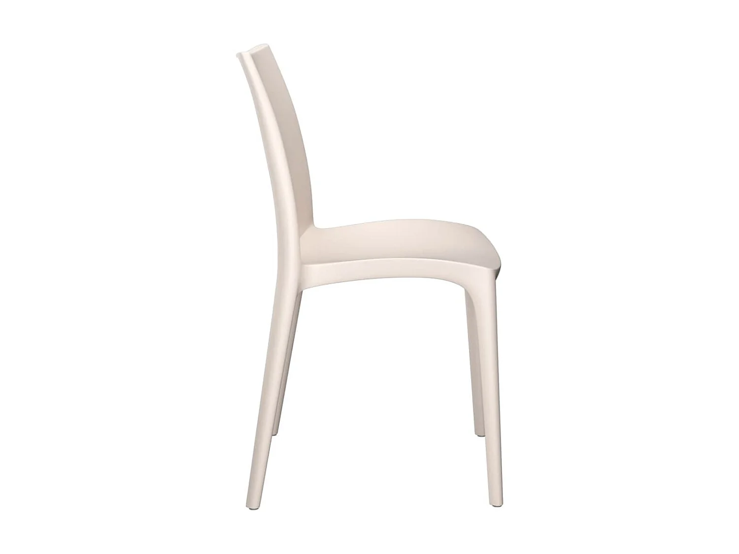 Chaises de jardin lot de 2 crème 50x46x80 cm polypropylène SEF46932