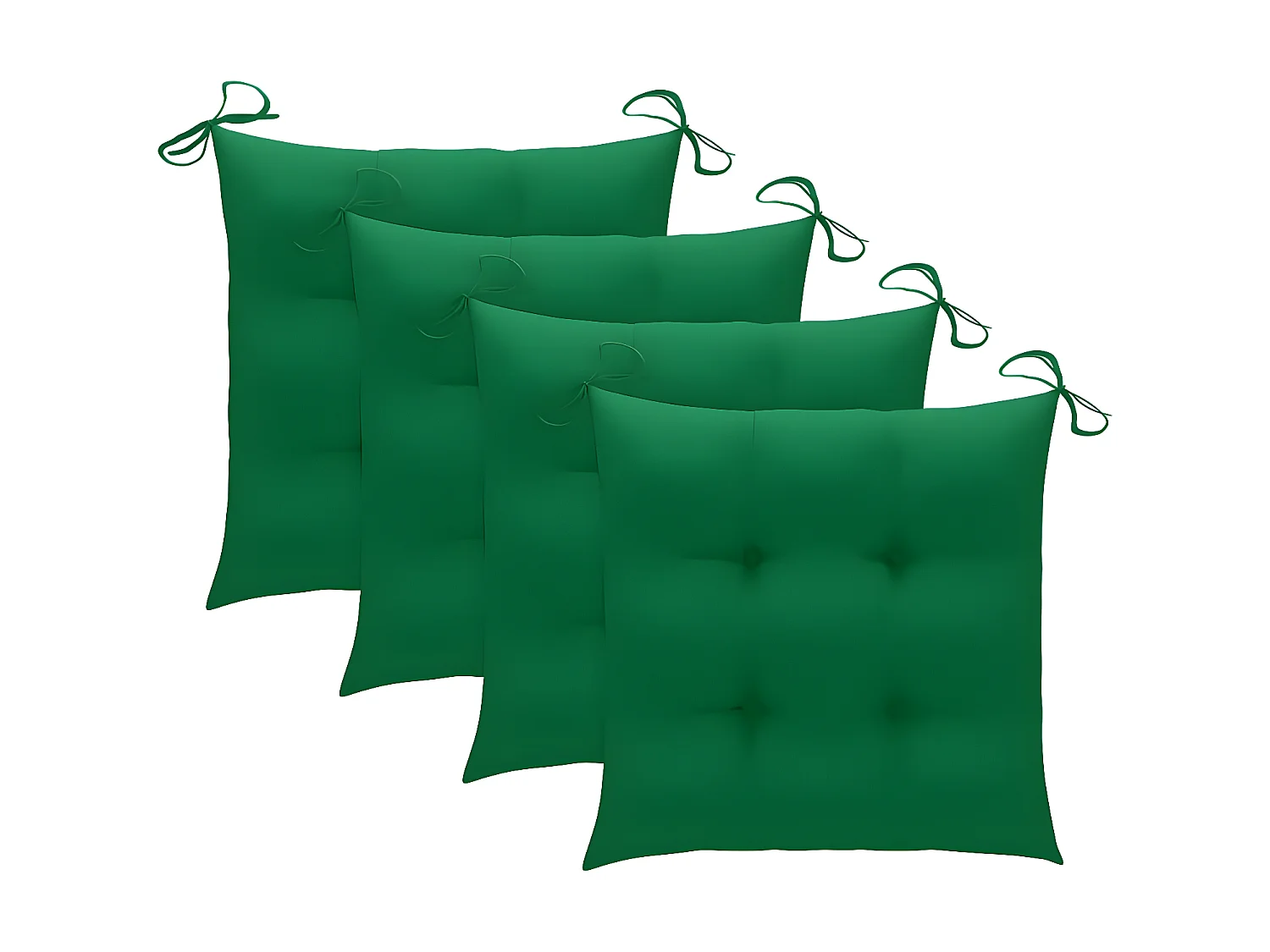 Chaises à dîner d'extérieur 4 pcs avec coussins Acacia massif SEF97859