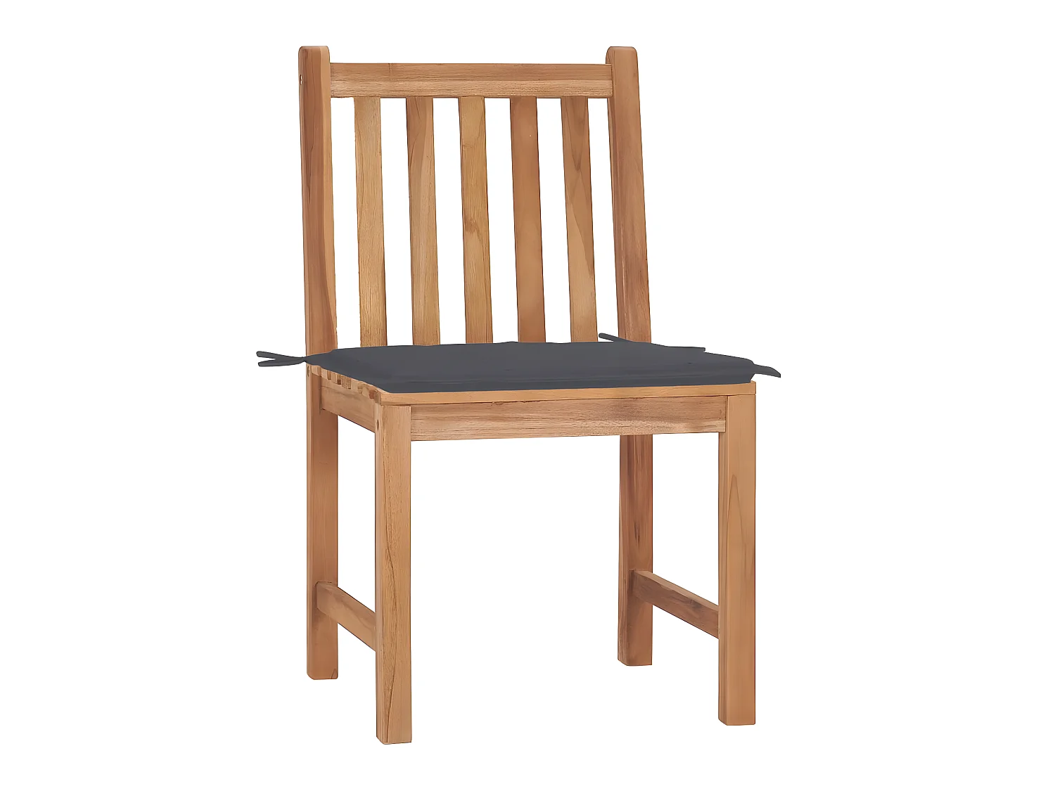 Chaises de jardin 2 pcs avec coussins Bois de teck massif SEF17833