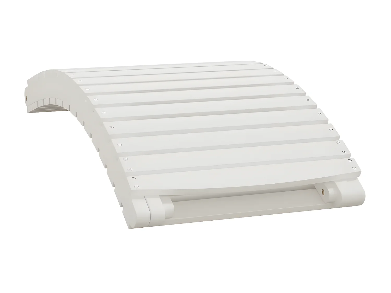 Tumbonas 2 uds madera maciza acacia blanco 184x55x64 cm ES95681