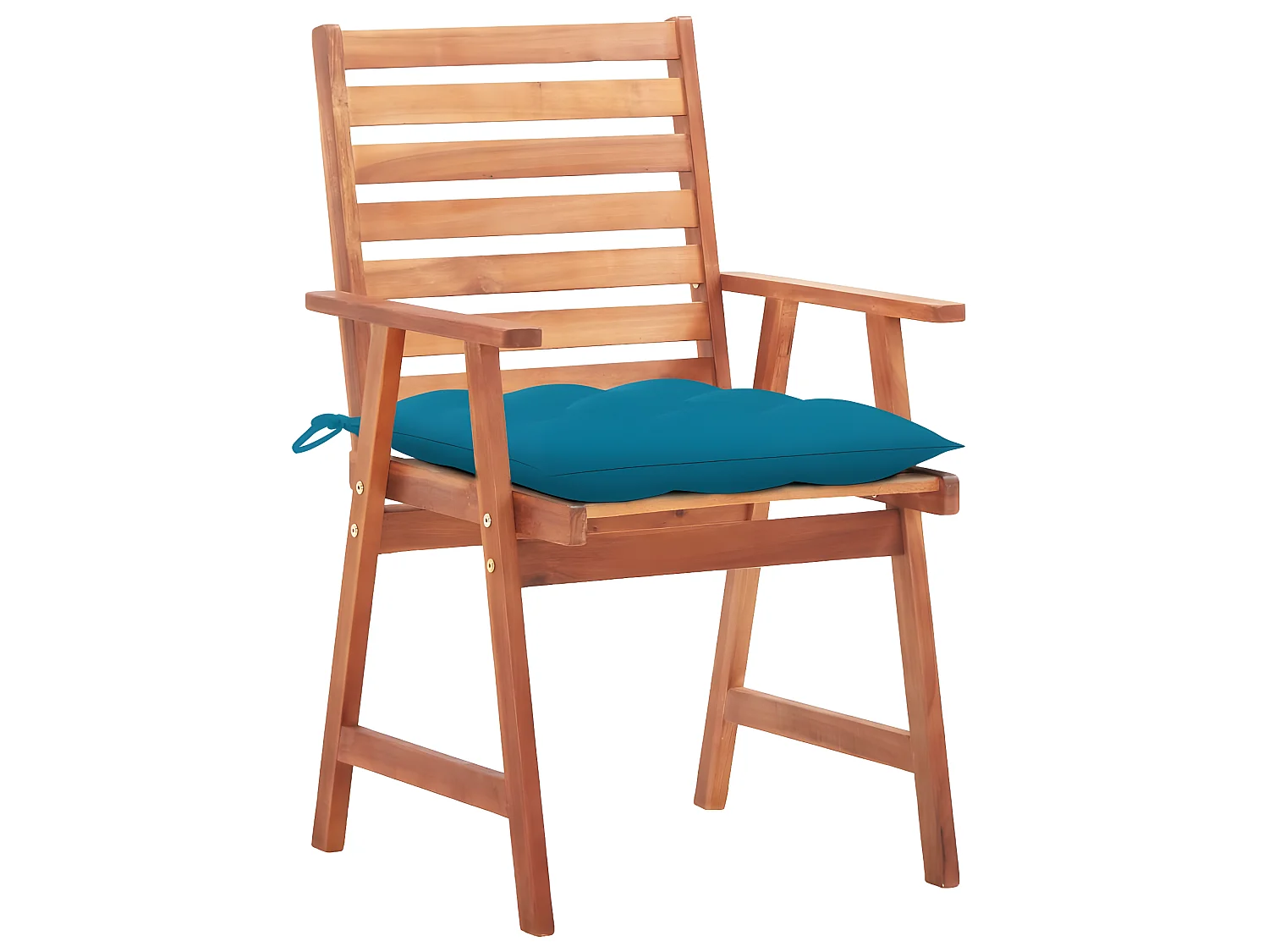 Chaises à dîner d'extérieur 2 pcs avec coussins Acacia massif SEF64912