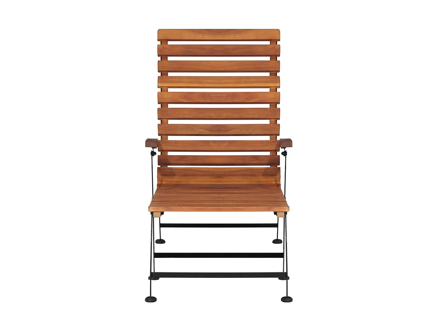 Tumbona de jardín de madera maciza de acacia ES81426