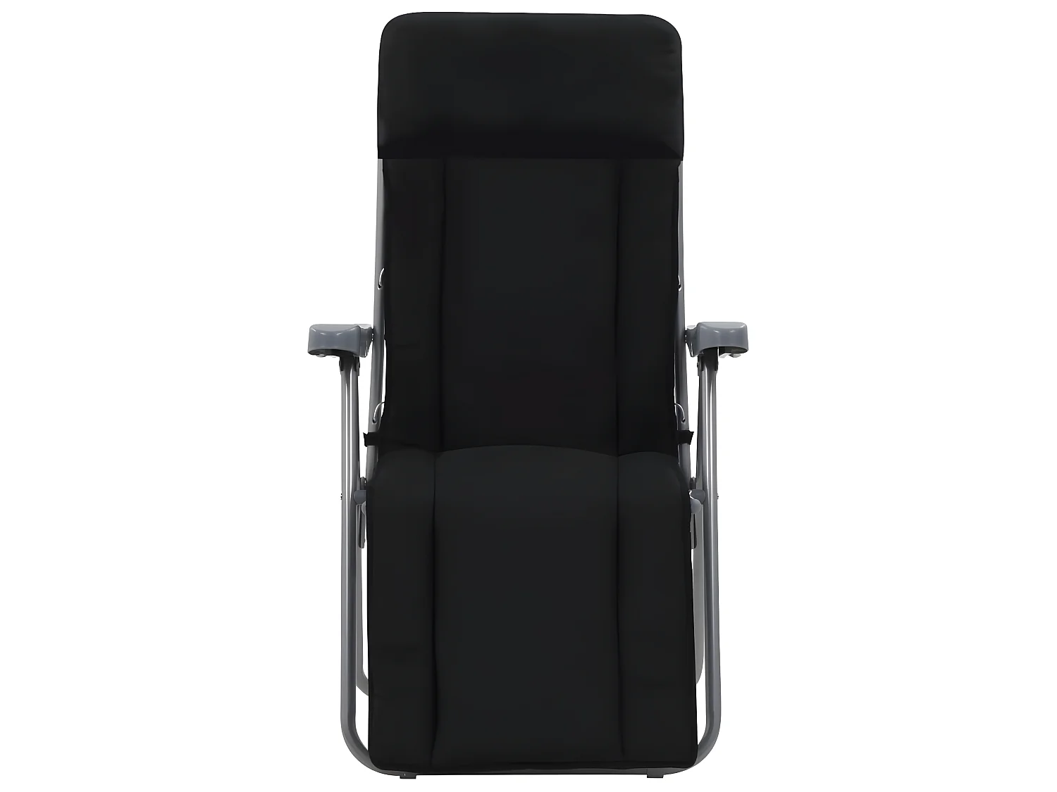 Klappbare Gartenstühle mit Polstern 2 Stk.| Outdoor-Stuhl Schwarz -gkd253984