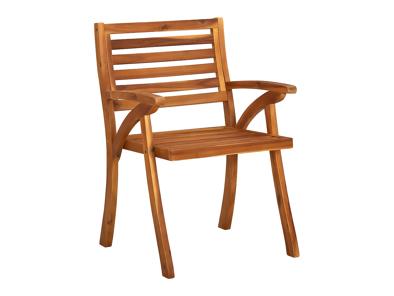 Chaises à dîner de jardin avec coussins 3 pcs Acacia massif SEF98077