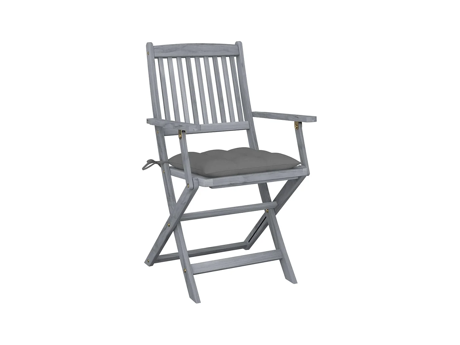 Klappbare Gartenstühle 2 Stk.| Outdoor-Stuhl mit Kissen Massivholz Akazie -gkd285598