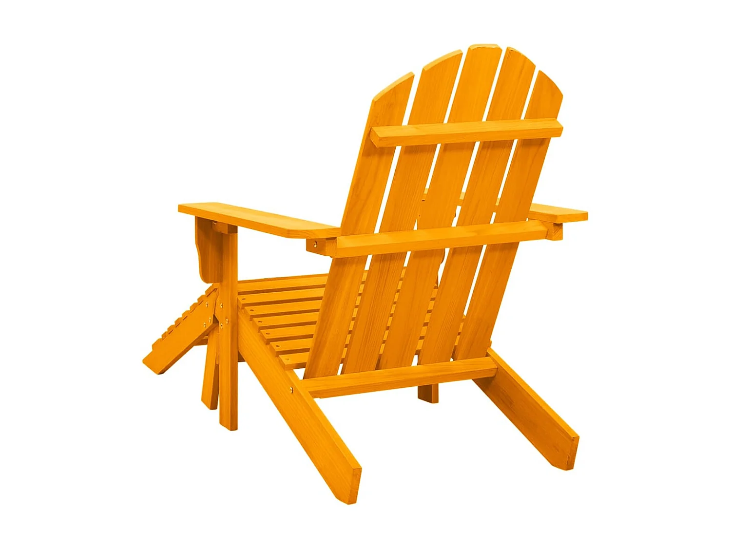 Chaise de jardin Adirondack avec pouf Bois de sapin Orange SEF51320