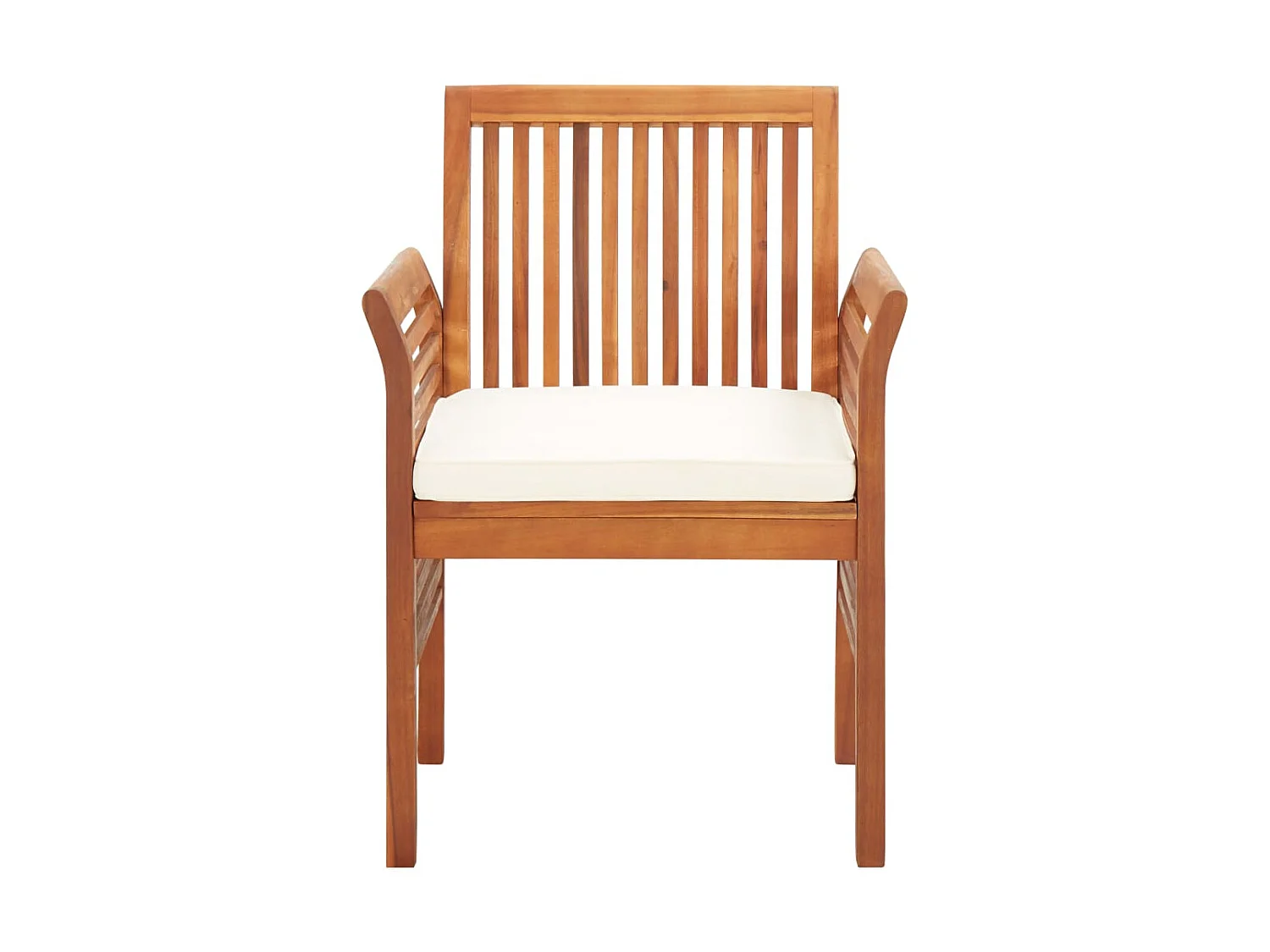 Sillas de comedor jardín 2 uds con cojines madera maciza acacia ES44416