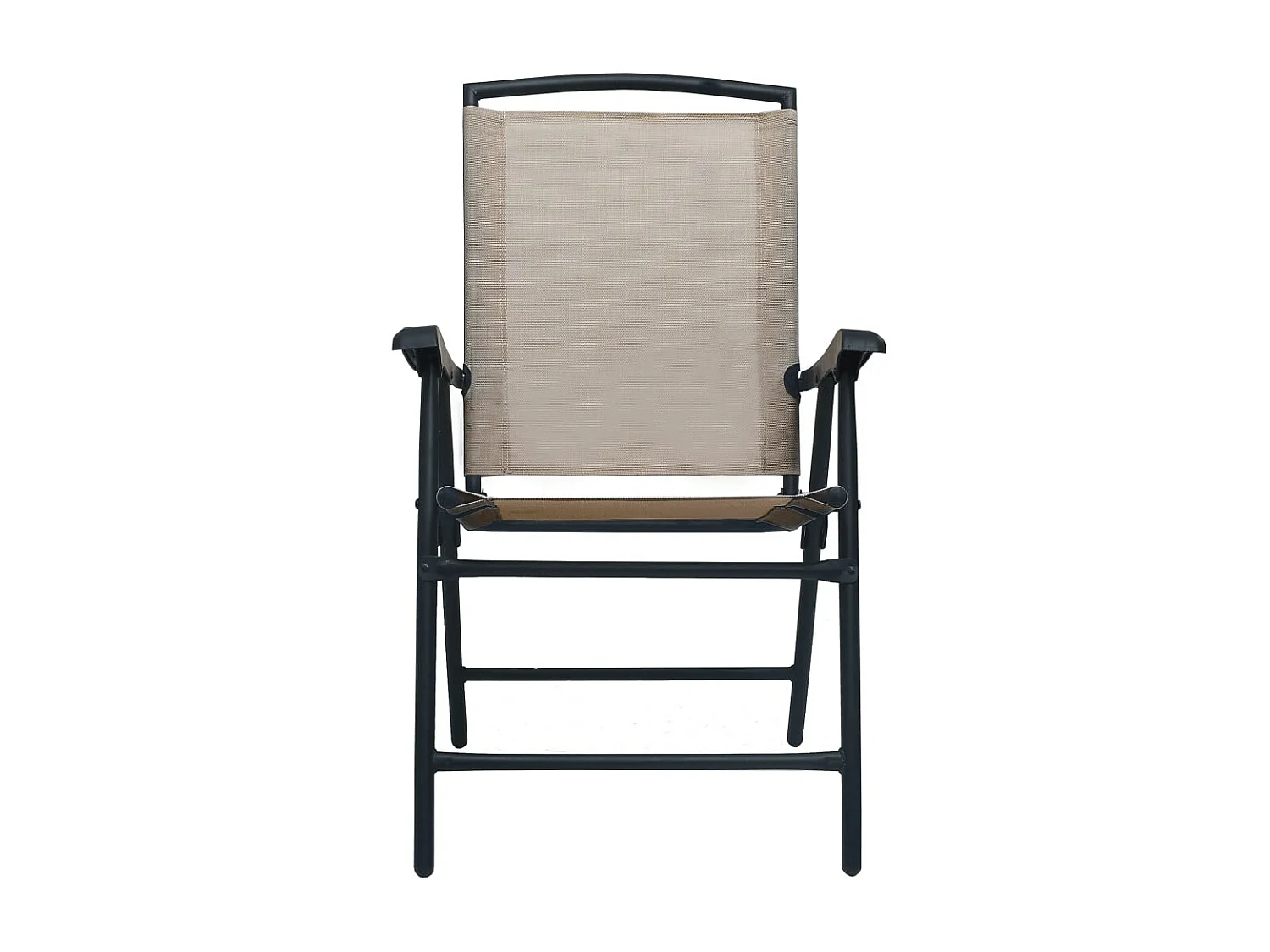 Chaises de jardin pliables 2 pcs Textilène Taupe SEF65501