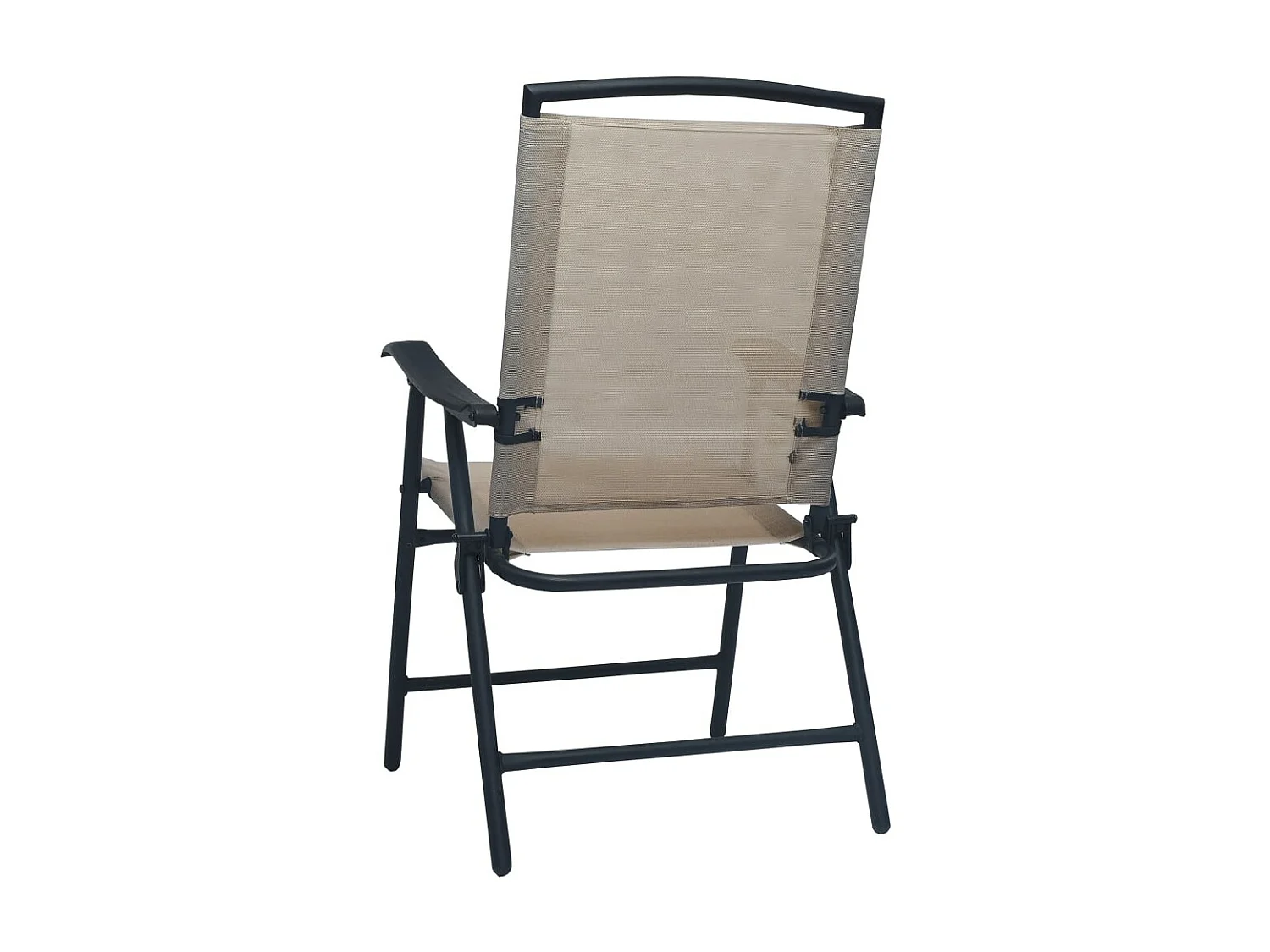 Cadeiras de jardim dobráveis 2 pcs textilene cinza-acastanhado PT451050